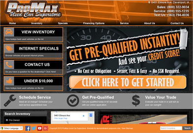ProMax website example 1