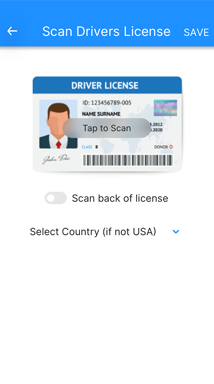 Scan Driver's License