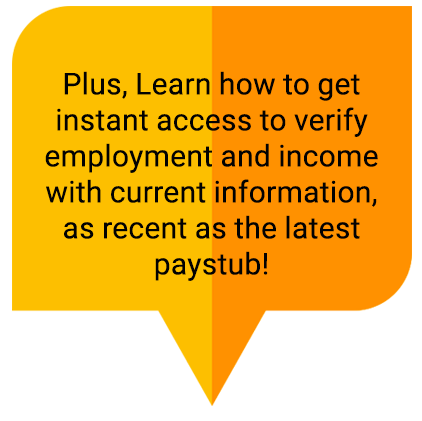 Employment and Income verification
