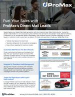 Direct Mail Leads Product Sheet