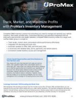 Inventory Management Product Sheet