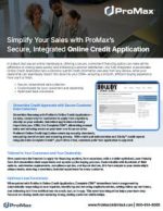Online Credit App Product Sheet